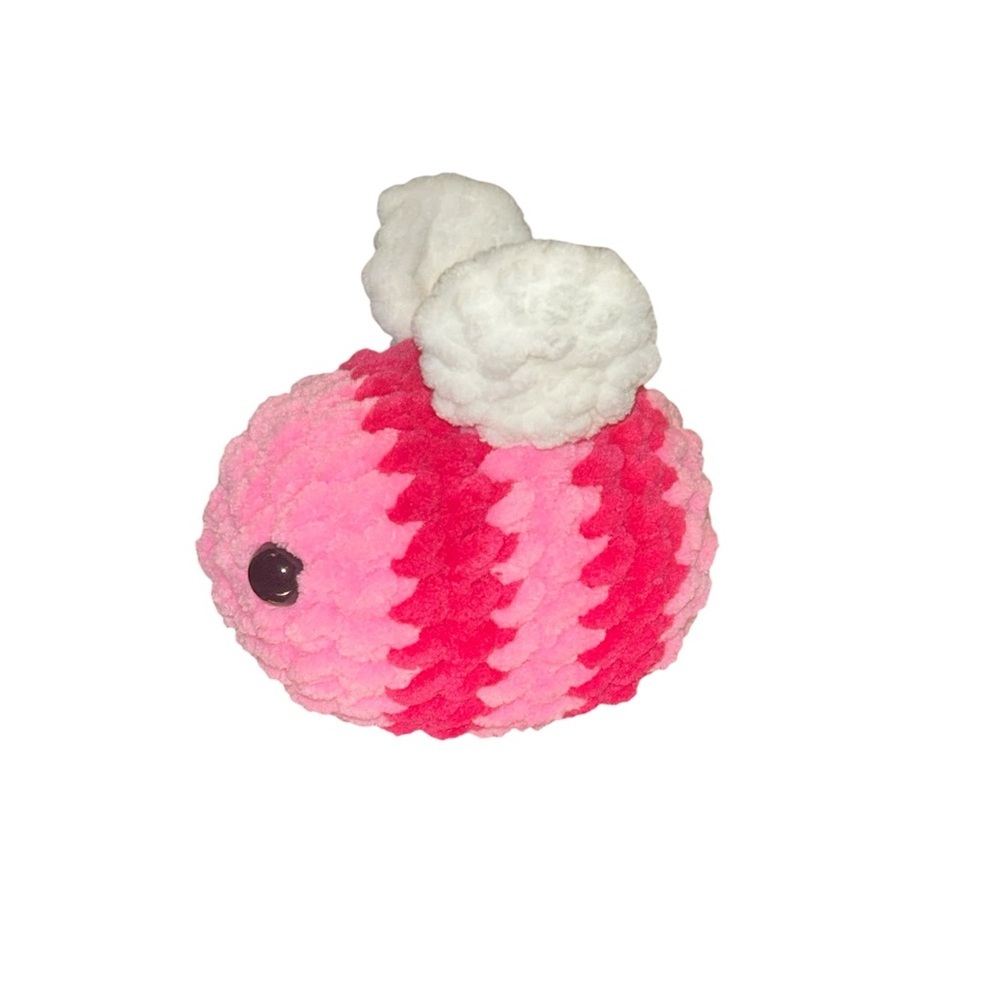 Pink Crochet Bumblebee